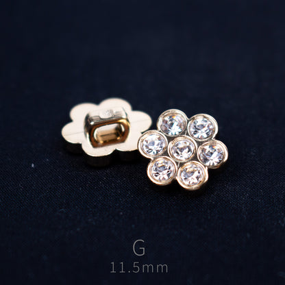 11.5mm Six-Leaf Clover Buttons