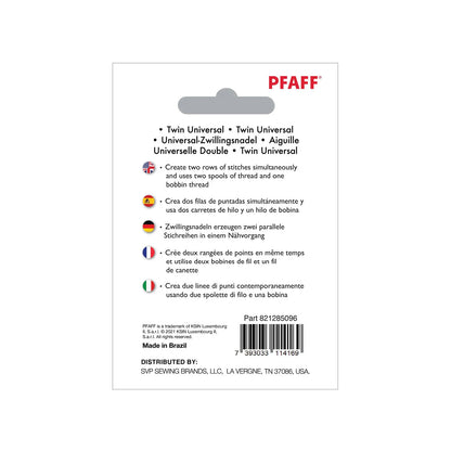PFAFF® Twin Universal Needle - Size 80/12 - 1.6mm 萬用家用雙針