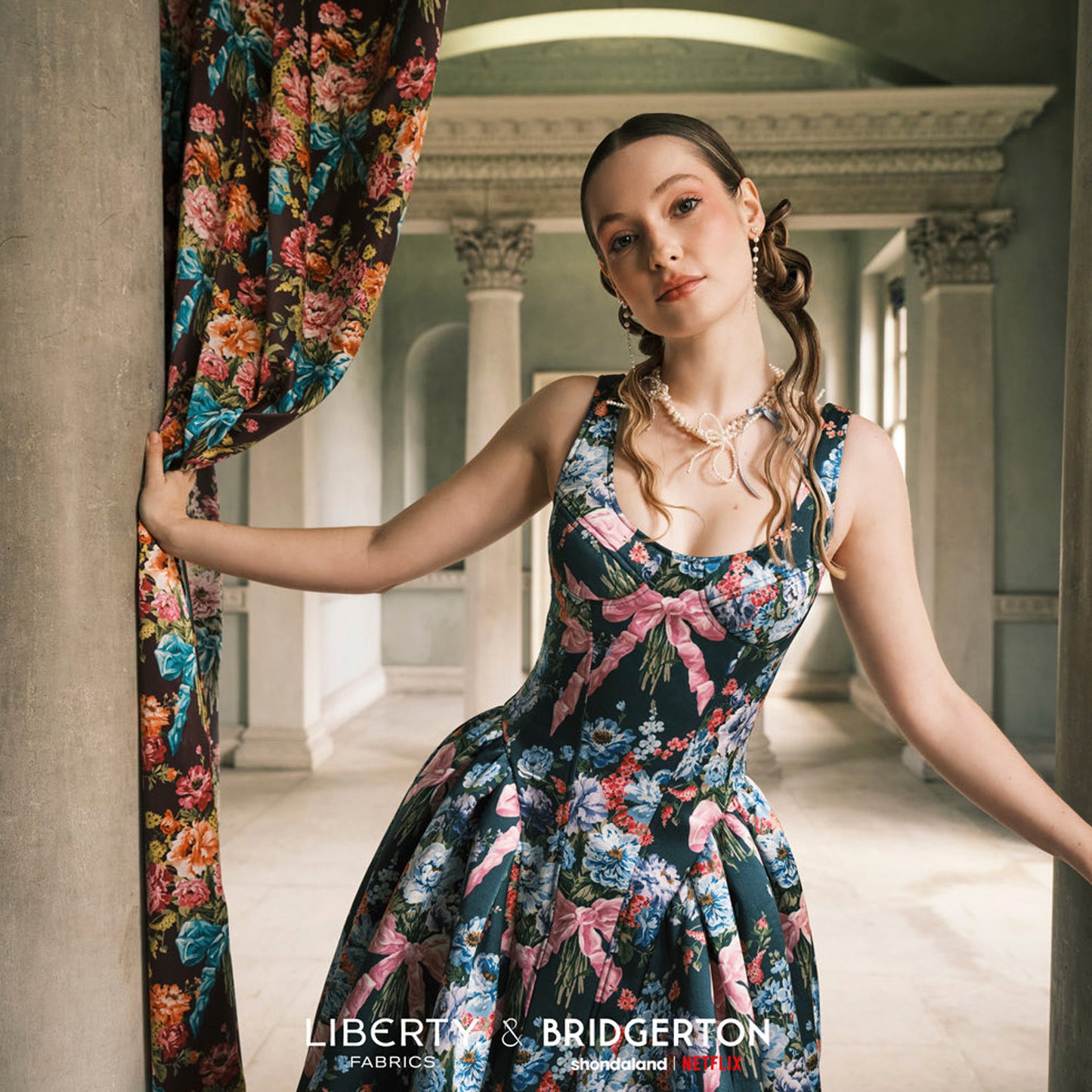 Liberty of London (Cotton Tana Lawn Fabric) - Bow Bouquet