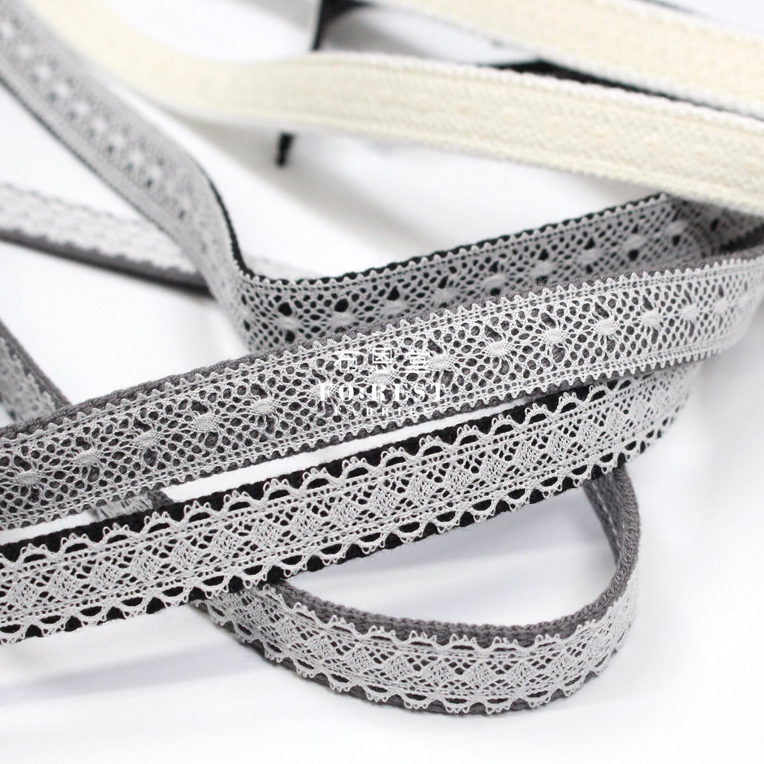 1.5Cm Lace Webbing Tape 蕾絲織帶 - 50Cm Bias
