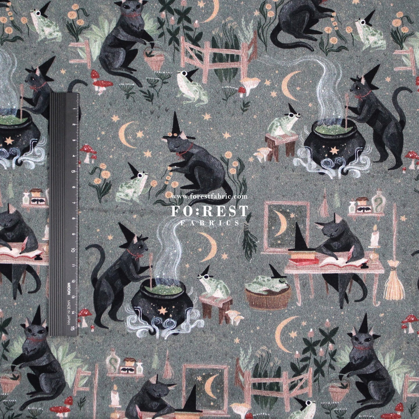 cotton - Goblincore Cats fabric