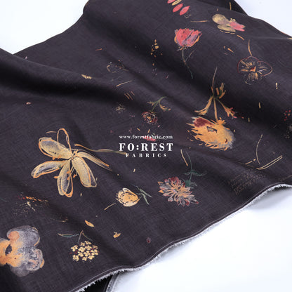 Linen - hana no toki niwa fabric 亞麻
