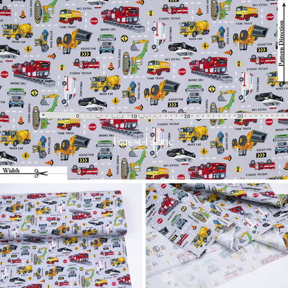 oxford - Rescue & Construction Vehicles fabric