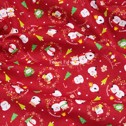 cotton -  Christmas Snowbird fabric