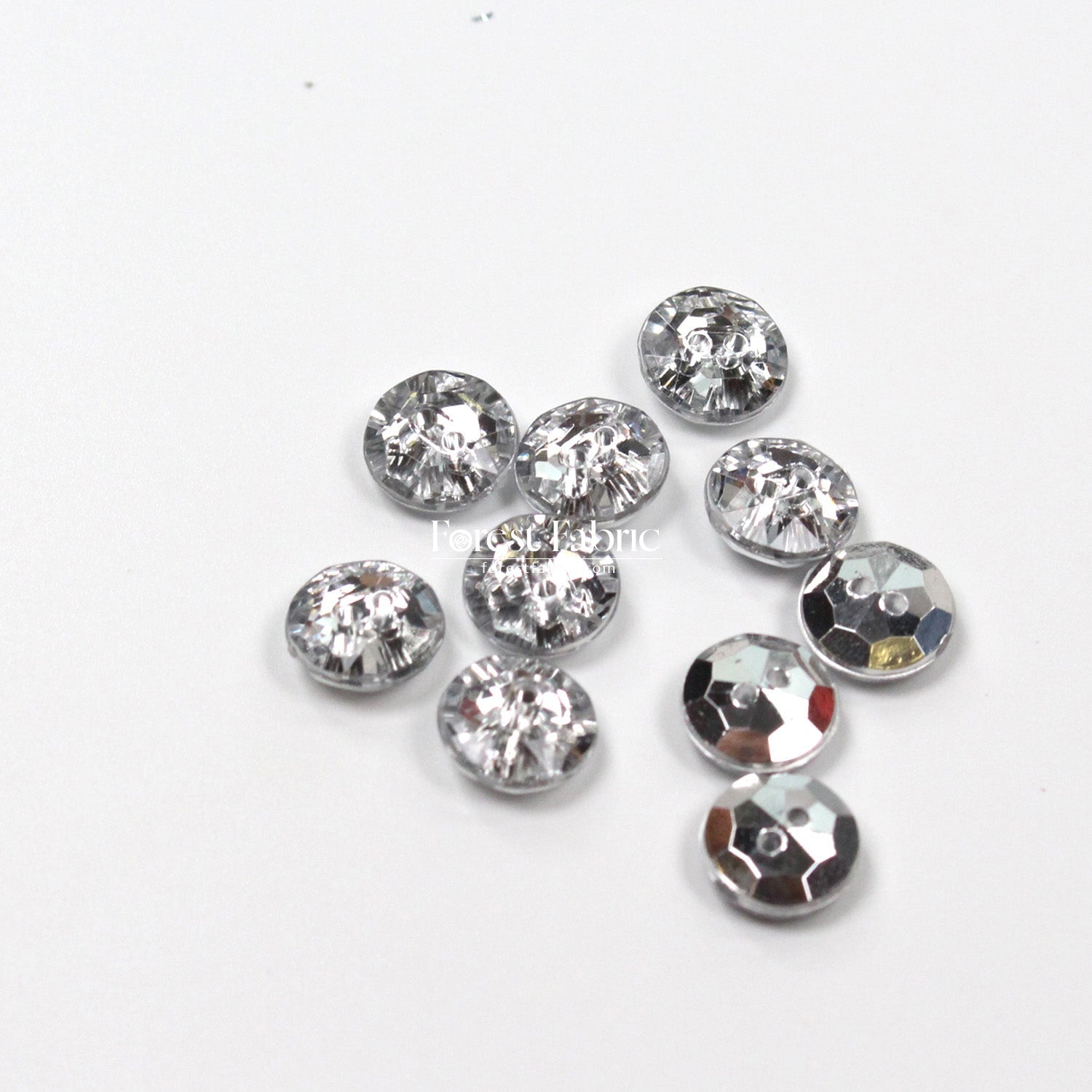10mm Jewel - Cut Faceted Buttons - FO:REST Fabric 布恩堂Liberty fabrictana lawnjapanese fabricykk zipper