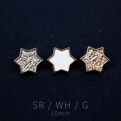10mm Six-Point Star Shank Buttons - FO:REST Fabric 布恩堂Liberty fabrictana lawnjapanese fabricykk zipper