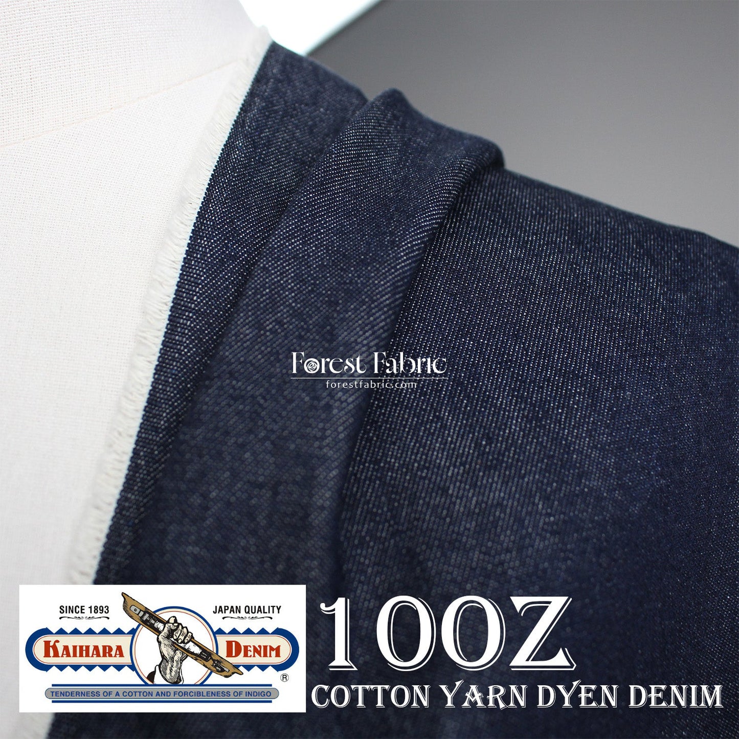 10oz Denim fabric 牛仔布 - FO:REST Fabric 布恩堂Liberty fabrictana lawnjapanese fabricykk zipper