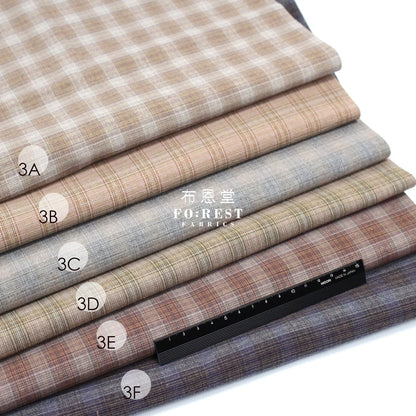 10’’square Set - Yarn dyed cotton fabric拼布組2 Yarn dyed cotton