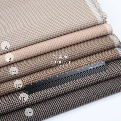 10’’square Set - Yarn dyed cotton fabric拼布組2 Yarn dyed cotton