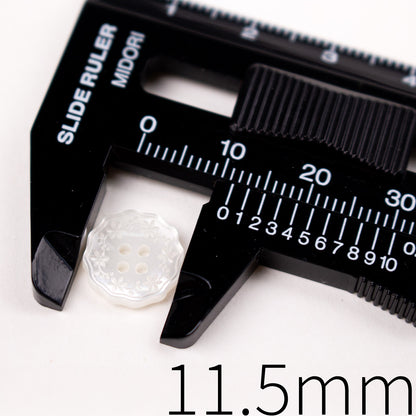 11.5 13 15 18 20mm Embossed Floral Buttons
