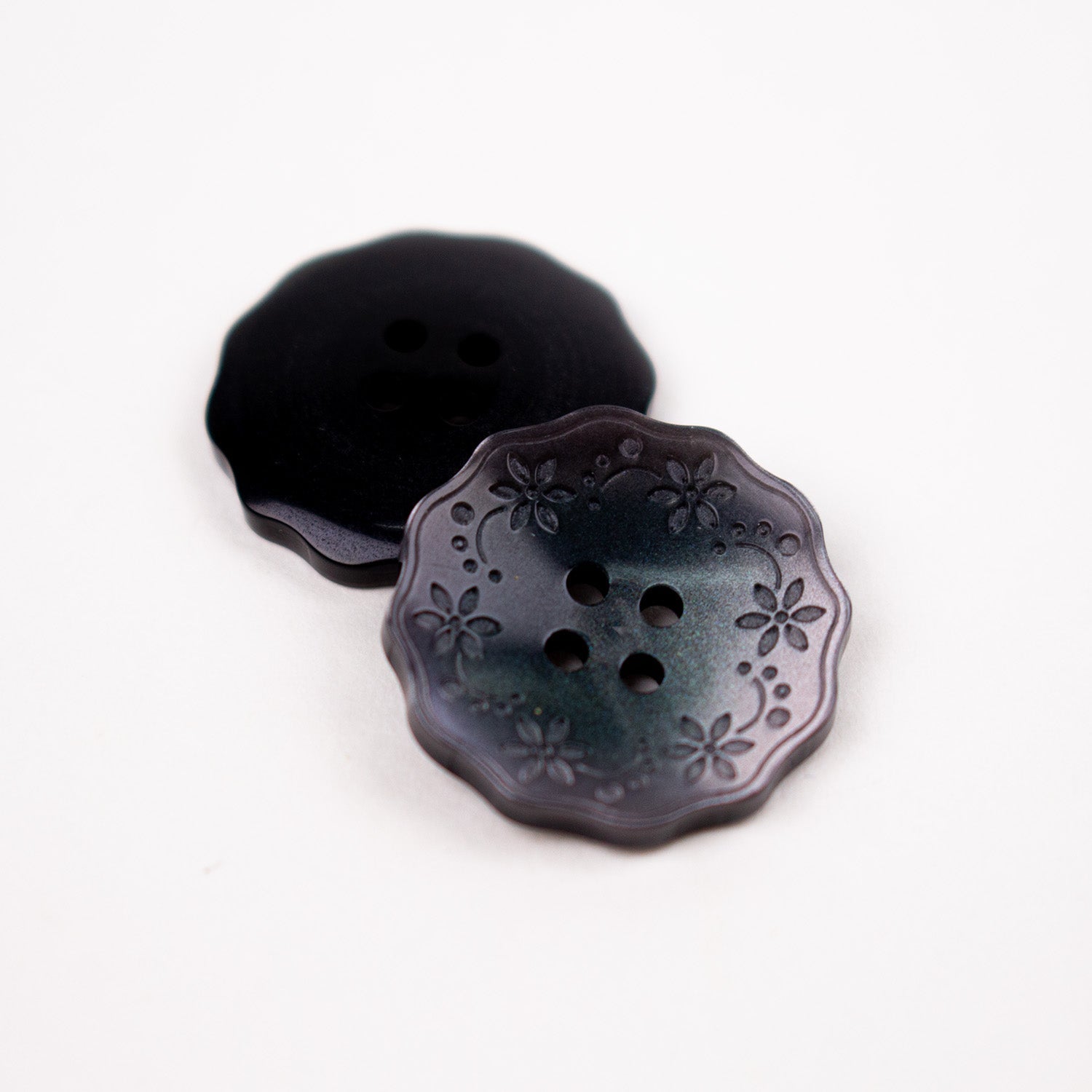 11.5 13 15 18 20mm Embossed Floral Buttons - FO:REST Fabric 布恩堂Liberty fabrictana lawnjapanese fabricykk zipper