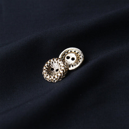 11.5mm Exquisite Braided Edge Buttons - FO:REST Fabric 布恩堂Liberty fabrictana lawnjapanese fabricykk zipper