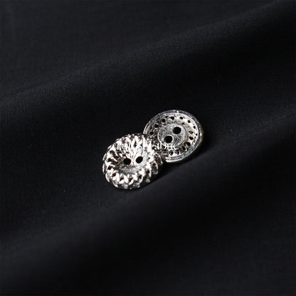 11.5mm Exquisite Braided Edge Buttons - FO:REST Fabric 布恩堂Liberty fabrictana lawnjapanese fabricykk zipper