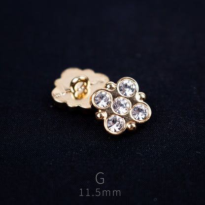 11.5mm Four-Leaf Clover Buttons - FO:REST Fabric 布恩堂Liberty fabrictana lawnjapanese fabricykk zipper