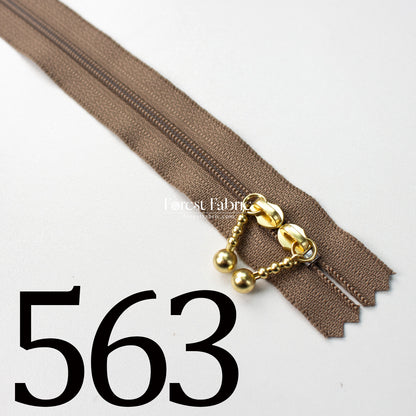 YKK 40cm Double-sided Zipper Golden