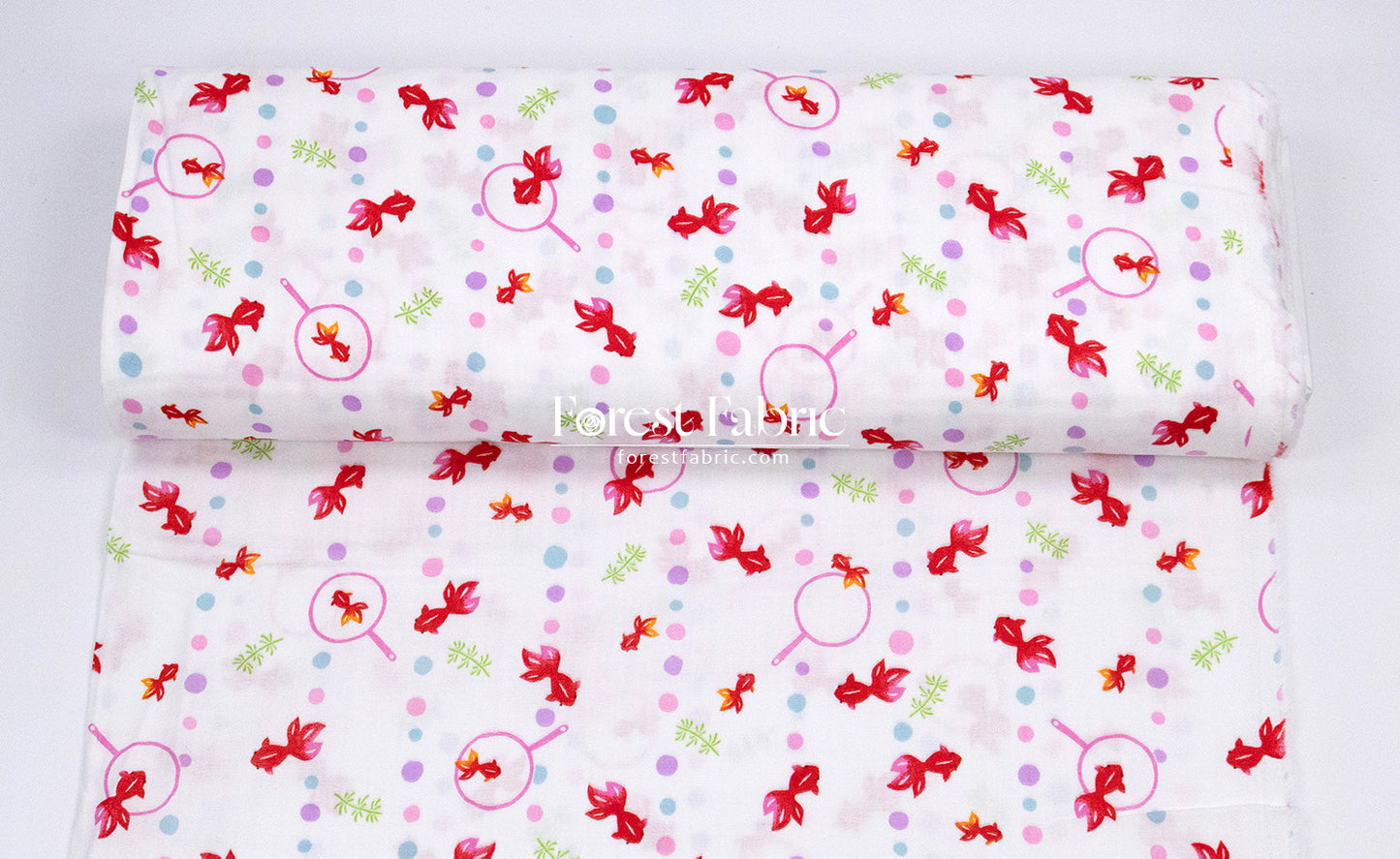 Double gauze - Goldfish scooping fabric