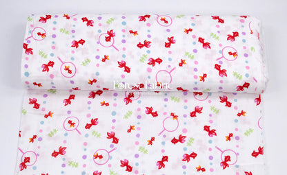 Double gauze - Goldfish scooping fabric