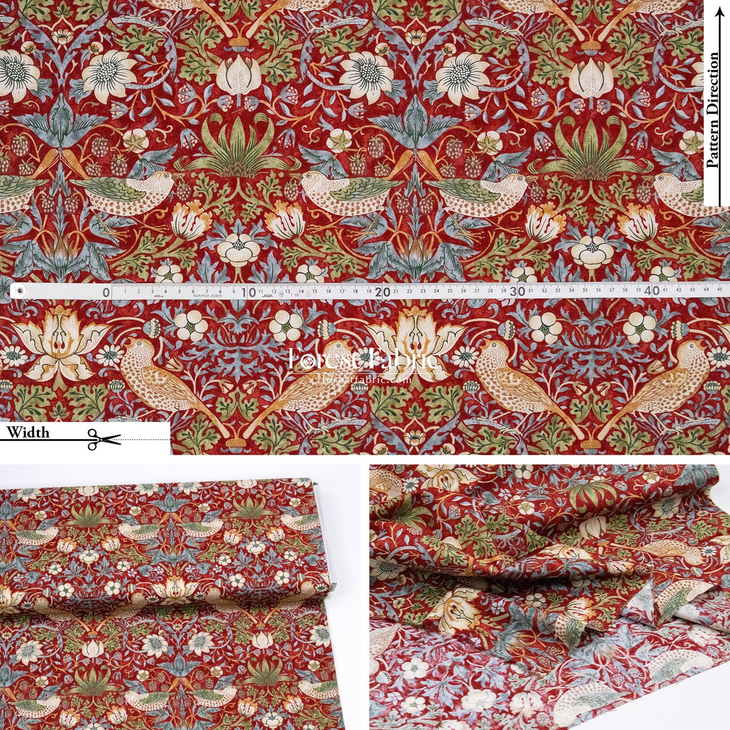 cotton - The Art of William Morris fabric 1