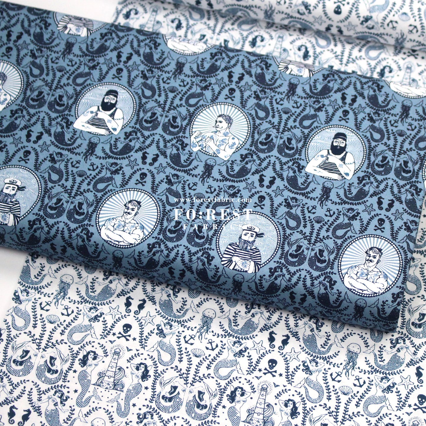 cotton - Sailor Salty Colony fabric