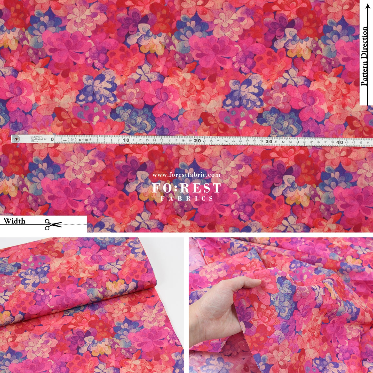 Liberty of London (Cotton Tana Lawn Fabric) - Emerald Bay B