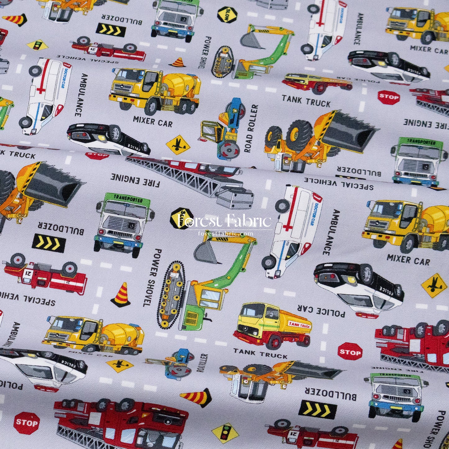 oxford - Rescue & Construction Vehicles fabric