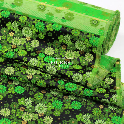 Gold Brocade - chrysanthemum fabric