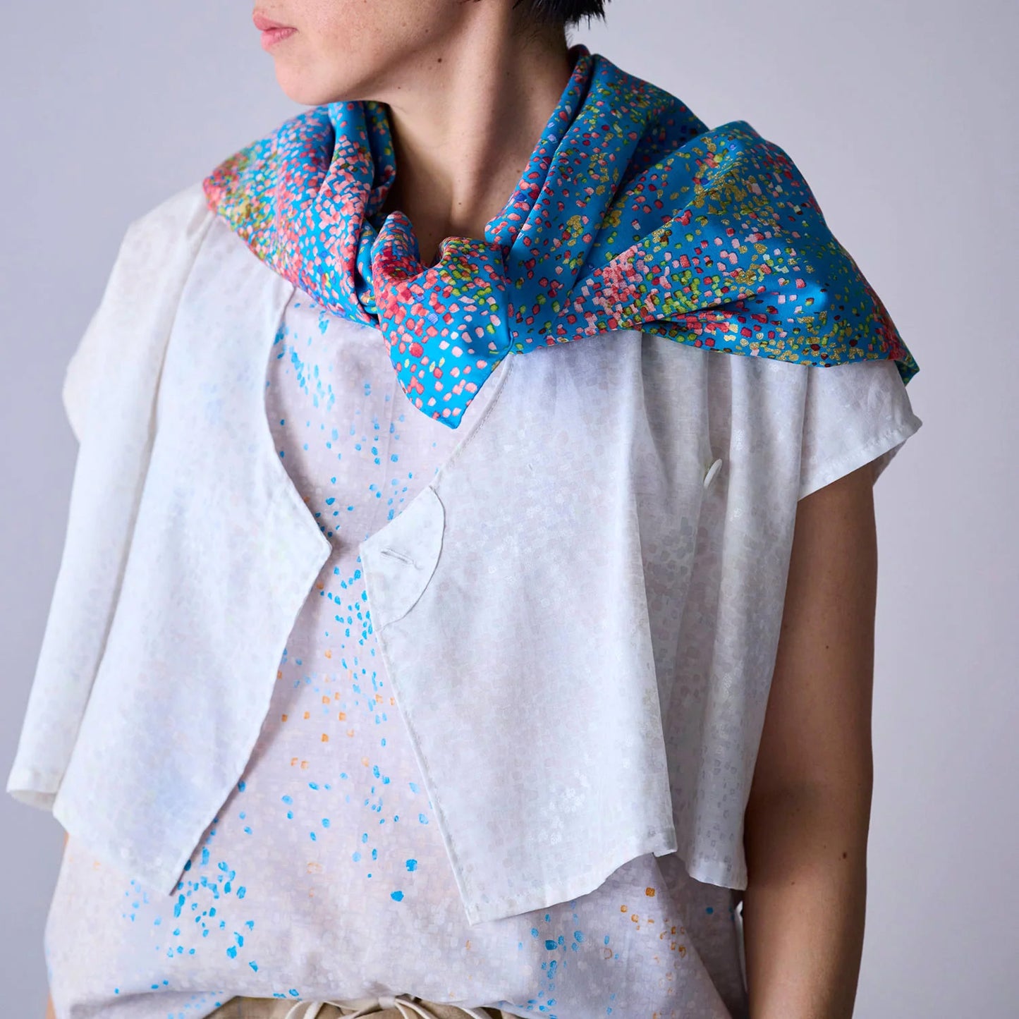 cotton silk - Water fall fabric 絲棉