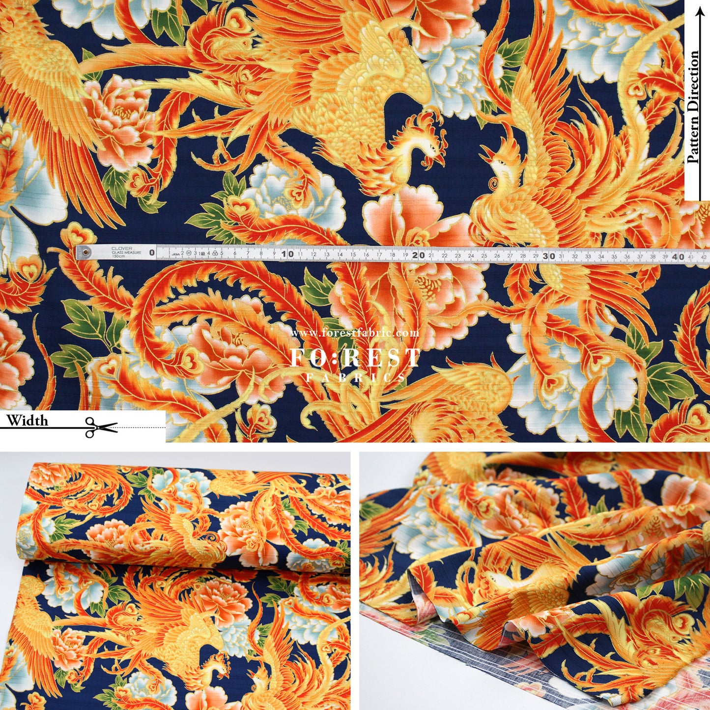 Dobby - Phoenix Japanese Style fabric