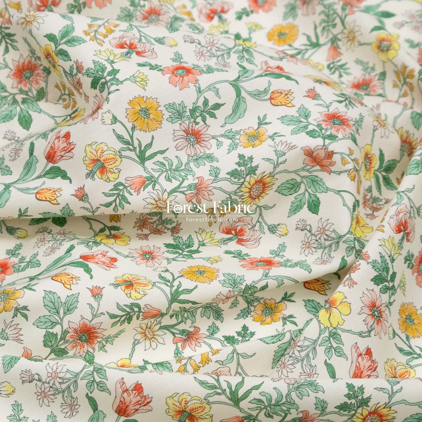 Liberty of London (Cotton Tana Lawn Fabric) - Tiger Lily