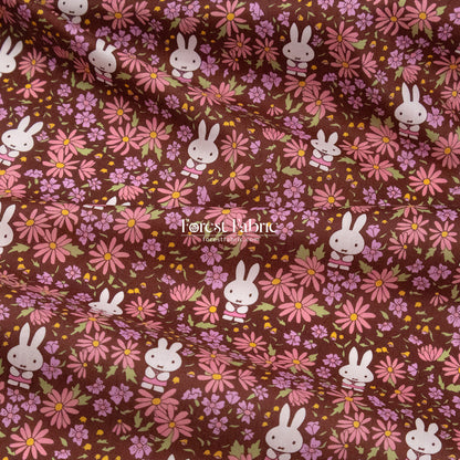 Liberty of London (Cotton Tana Lawn Fabric) - Miffy PRAIRIE DAY