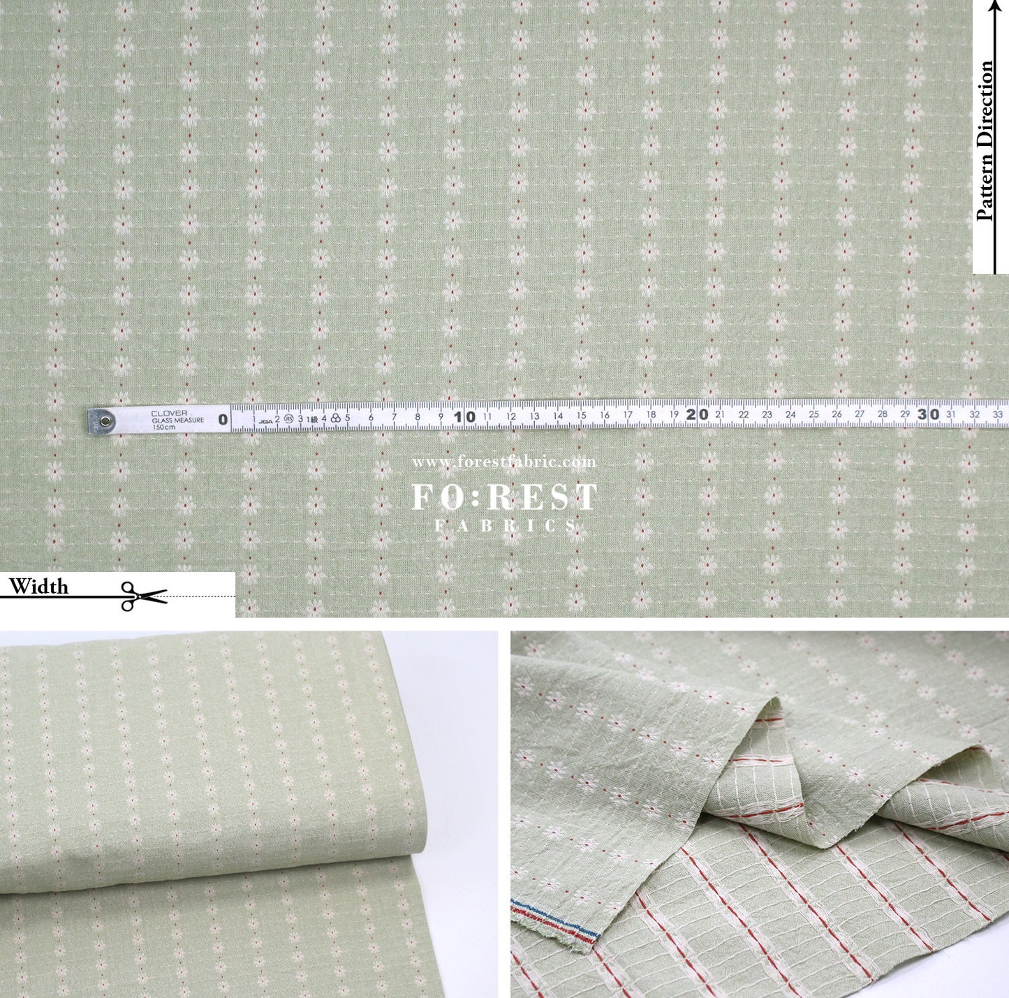 Yarn dyed cotton - Flower fabric