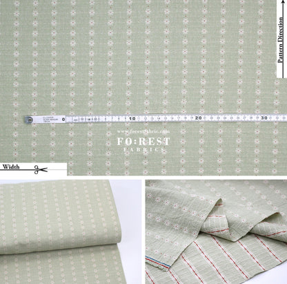Yarn dyed cotton - Flower fabric