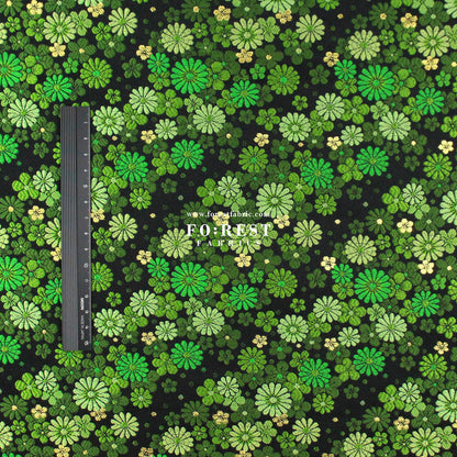 Gold Brocade - chrysanthemum fabric