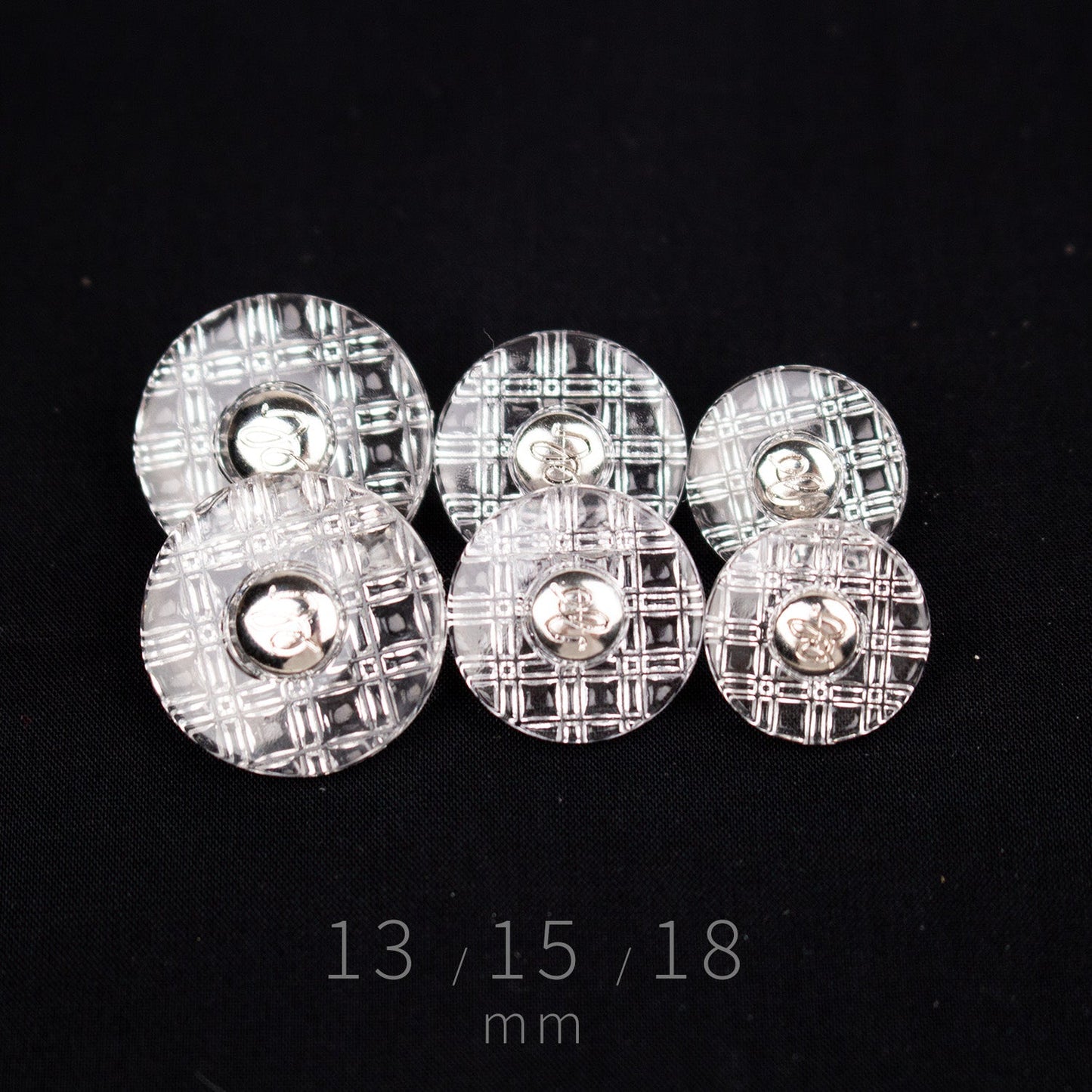 13 15 18mm Grid Shank Buttons - FO:REST Fabric 布恩堂Liberty fabrictana lawnjapanese fabricykk zipper