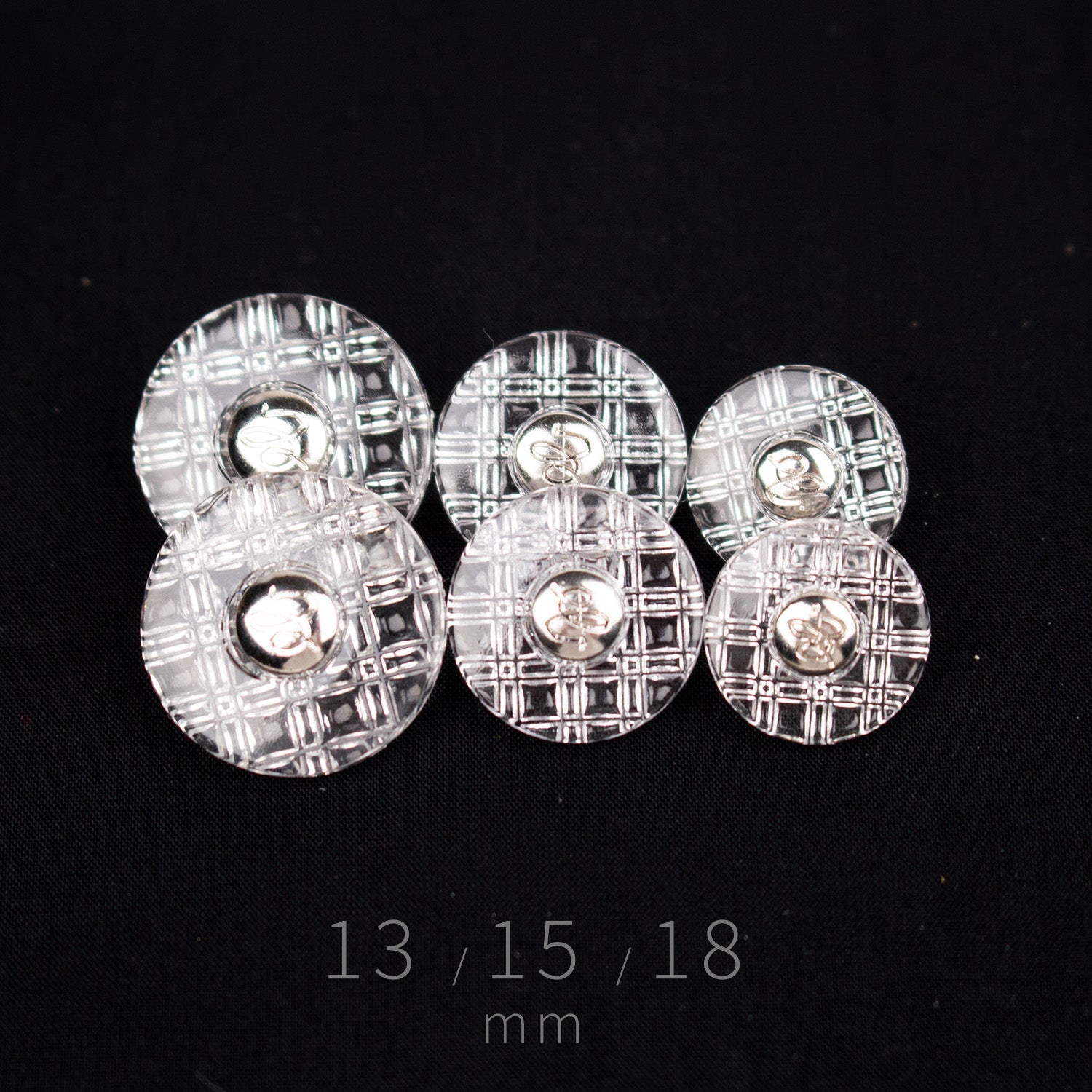 13 15 18mm Grid Shank Buttons - FO:REST Fabric 布恩堂Liberty fabrictana lawnjapanese fabricykk zipper