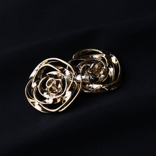 13/21mm Rose Filigree Buttons - FO:REST Fabric 布恩堂Liberty fabrictana lawnjapanese fabricykk zipper