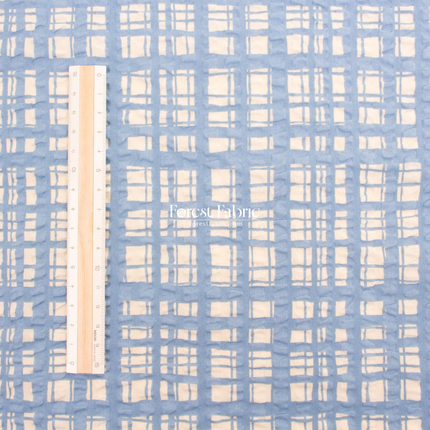 Seersucker cotton - Checkered fabric