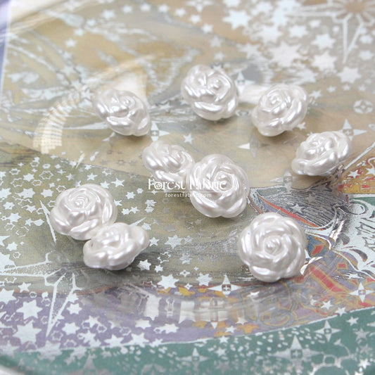 13mm Pearl style Rose Buttons - FO:REST Fabric 布恩堂Liberty fabrictana lawnjapanese fabricykk zipper