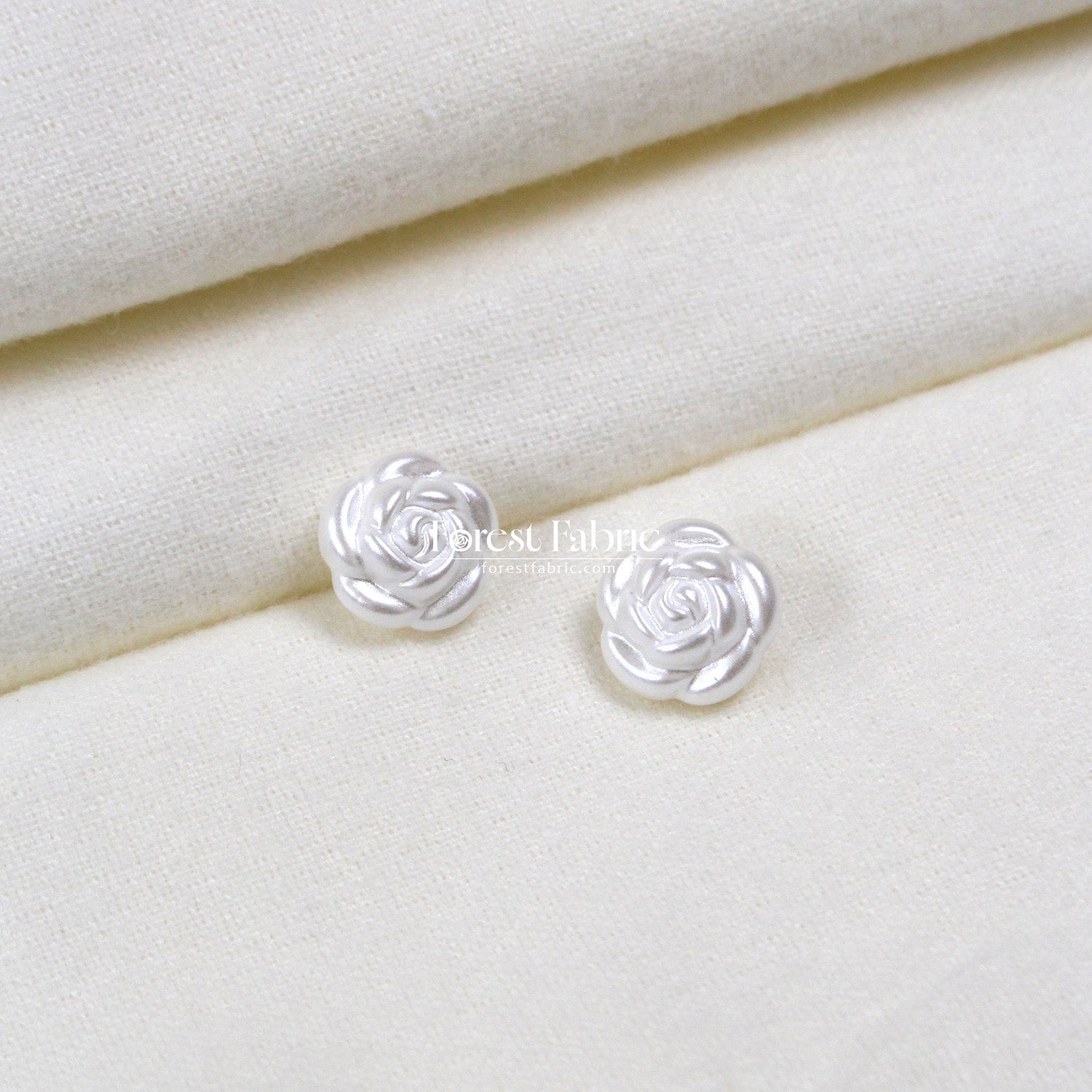 13mm Pearl style Rose Buttons - FO:REST Fabric 布恩堂Liberty fabrictana lawnjapanese fabricykk zipper