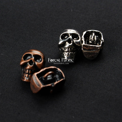 13mm Skull Buttons - FO:REST Fabric 布恩堂Liberty fabrictana lawnjapanese fabricykk zipper