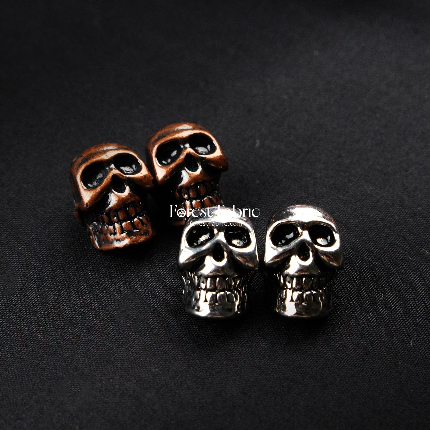 13mm Skull Buttons - FO:REST Fabric 布恩堂Liberty fabrictana lawnjapanese fabricykk zipper