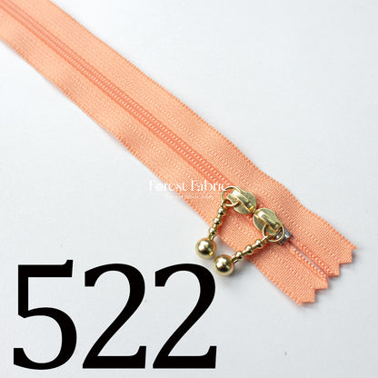 YKK 40cm Double-sided Zipper Golden