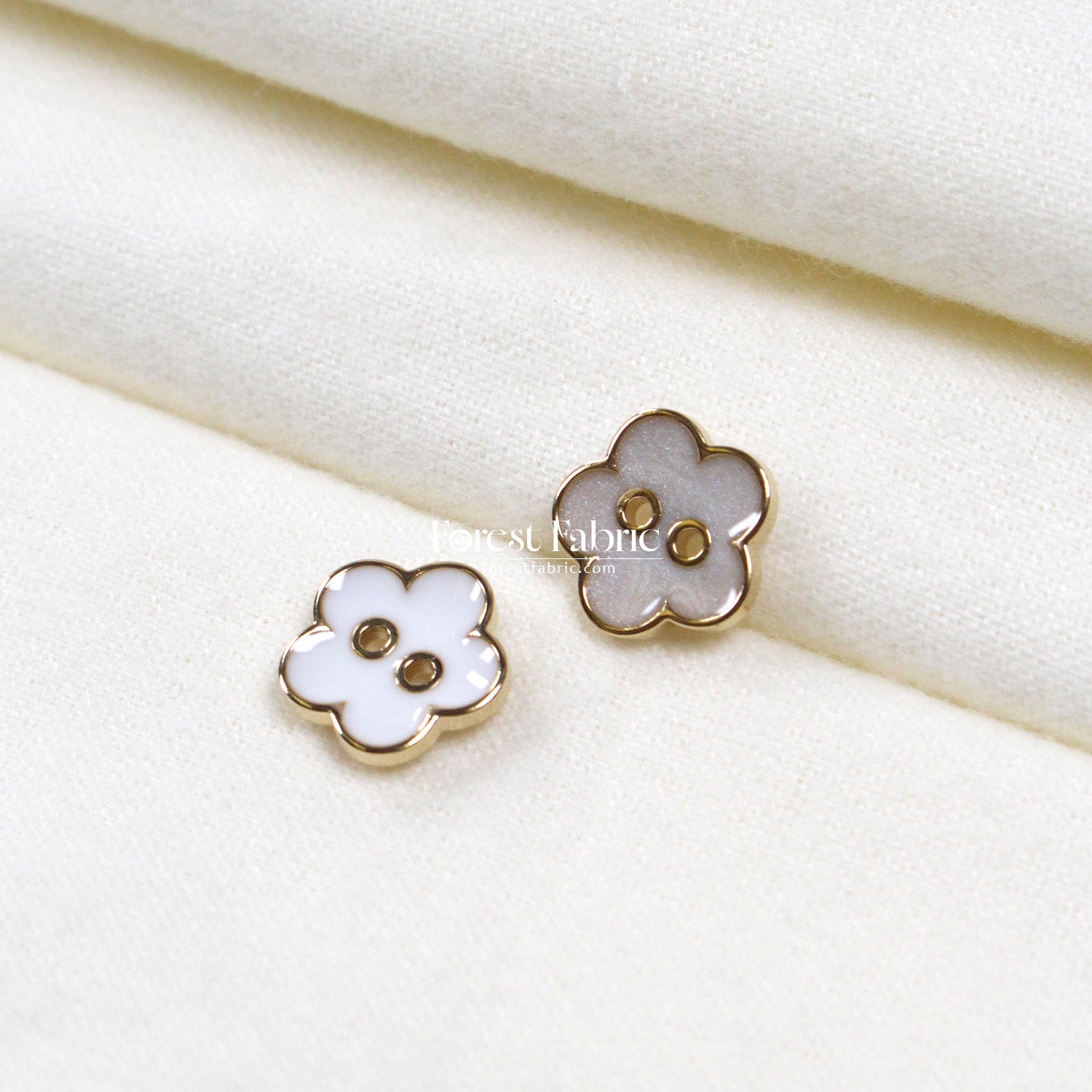 15mm Daisy Buttons - FO:REST Fabric 布恩堂Liberty fabrictana lawnjapanese fabricykk zipper