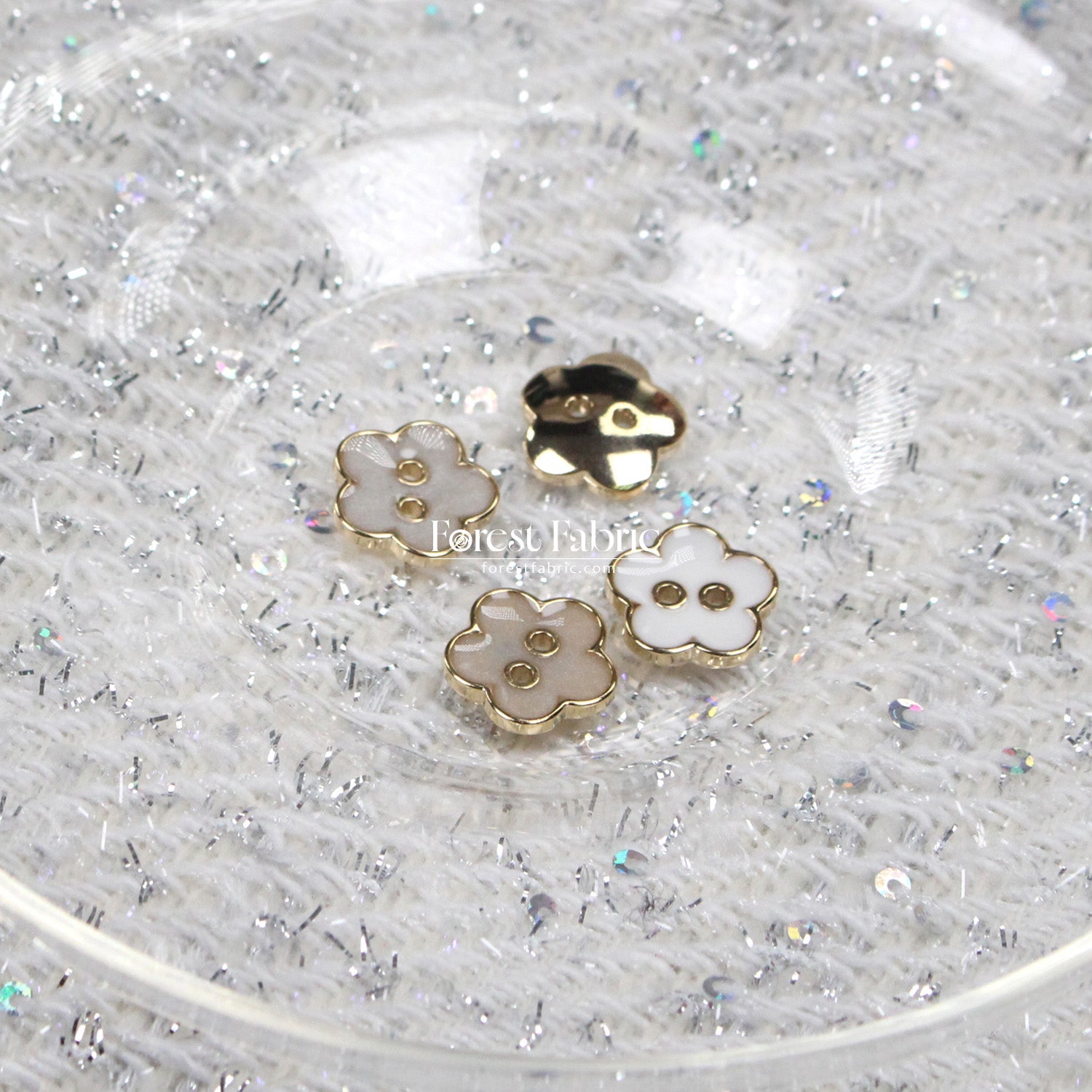 15mm Daisy Buttons - FO:REST Fabric 布恩堂Liberty fabrictana lawnjapanese fabricykk zipper