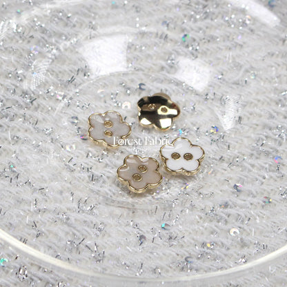 15mm Daisy Buttons - FO:REST Fabric 布恩堂Liberty fabrictana lawnjapanese fabricykk zipper