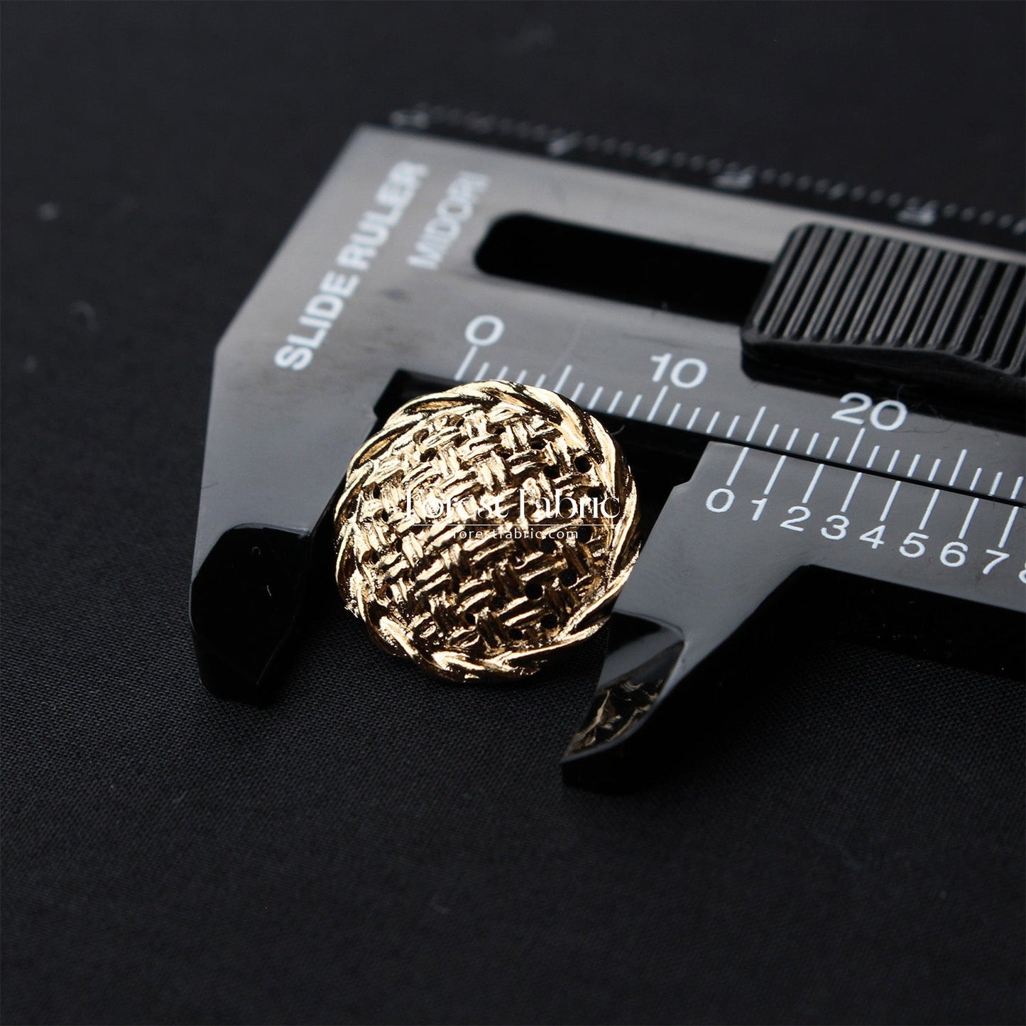 15mm Gold Basket Weave Buttons - FO:REST Fabric 布恩堂Liberty fabrictana lawnjapanese fabricykk zipper