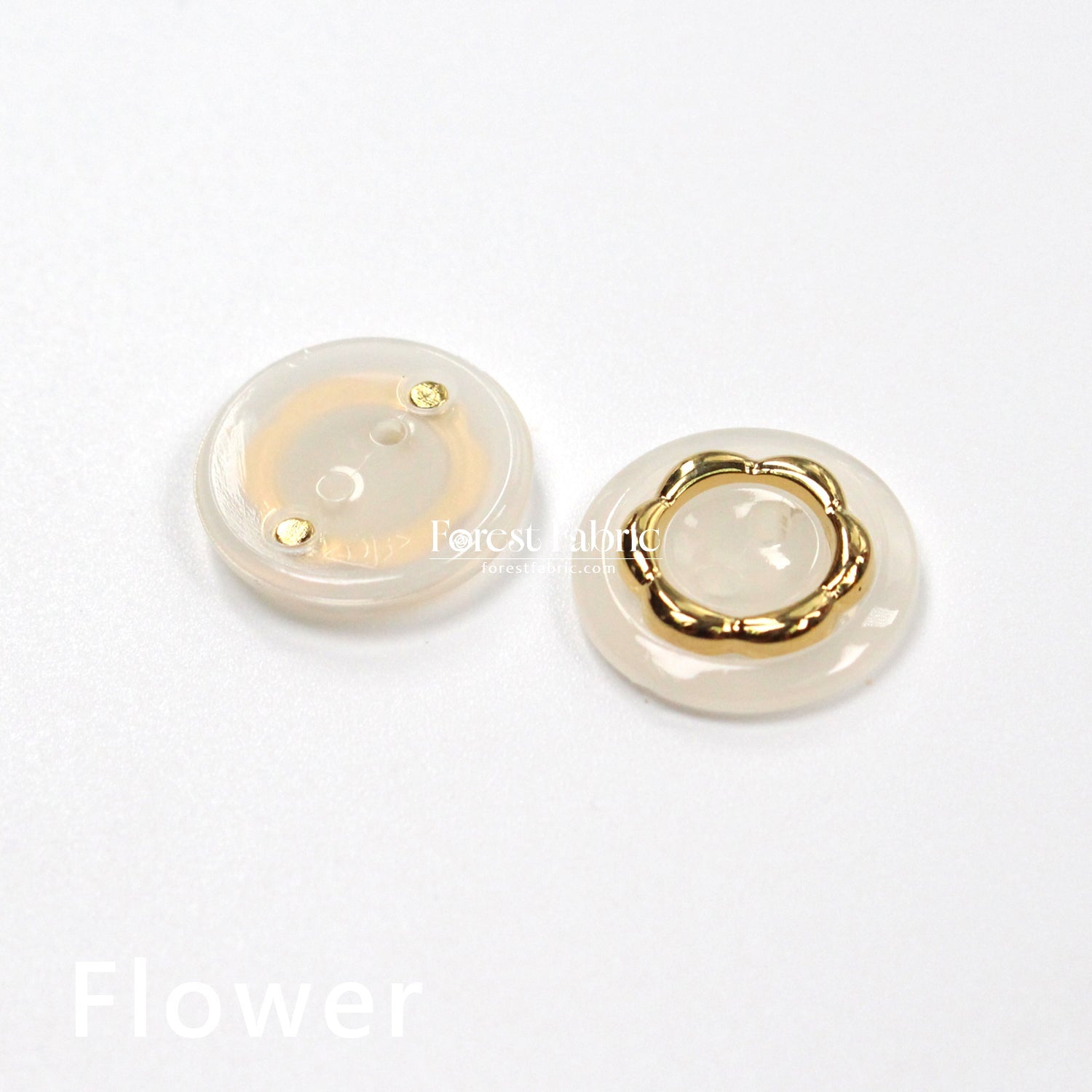 15mm Pearl & Crystal Buttons - FO:REST Fabric 布恩堂Liberty fabrictana lawnjapanese fabricykk zipper