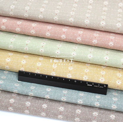 Yarn dyed cotton - Flower fabric