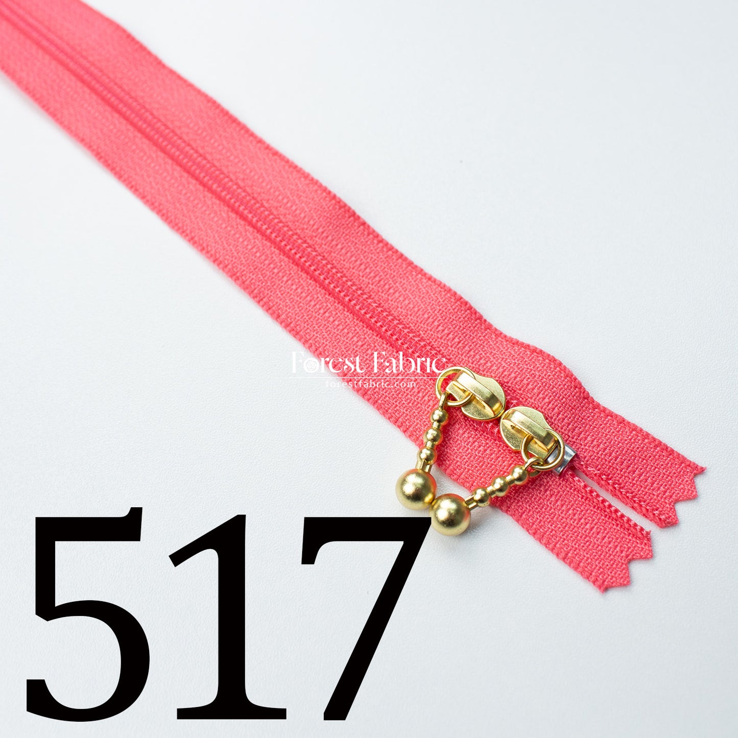 YKK 40cm Double-sided Zipper Golden