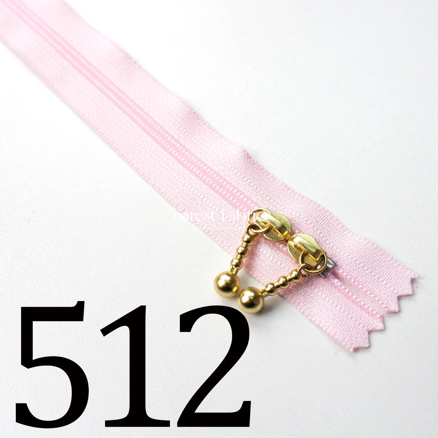 YKK 40cm Double-sided Zipper Golden
